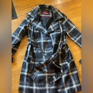 Merona plaid rain coat
